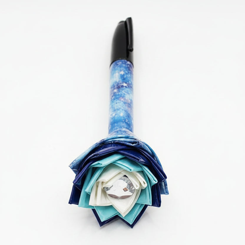 Starry Galaxy Duct Tape Flower Permanent Marker w/Black Ink