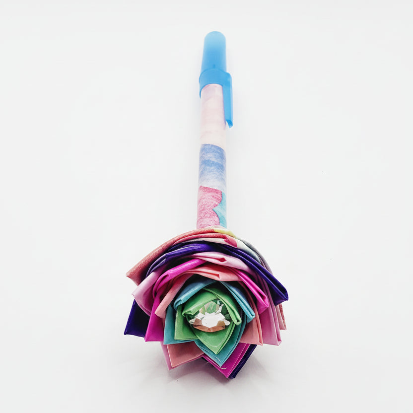 Pastel Clouds Duct Tape Flower Pen