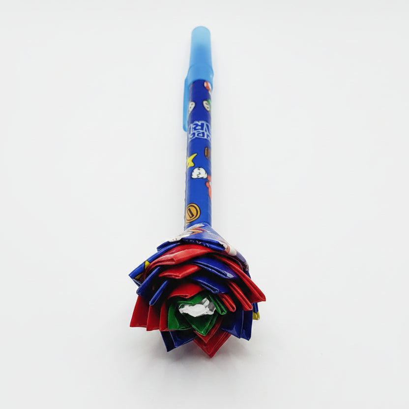 Mario Bros. Print Duct Tape Flower Pen