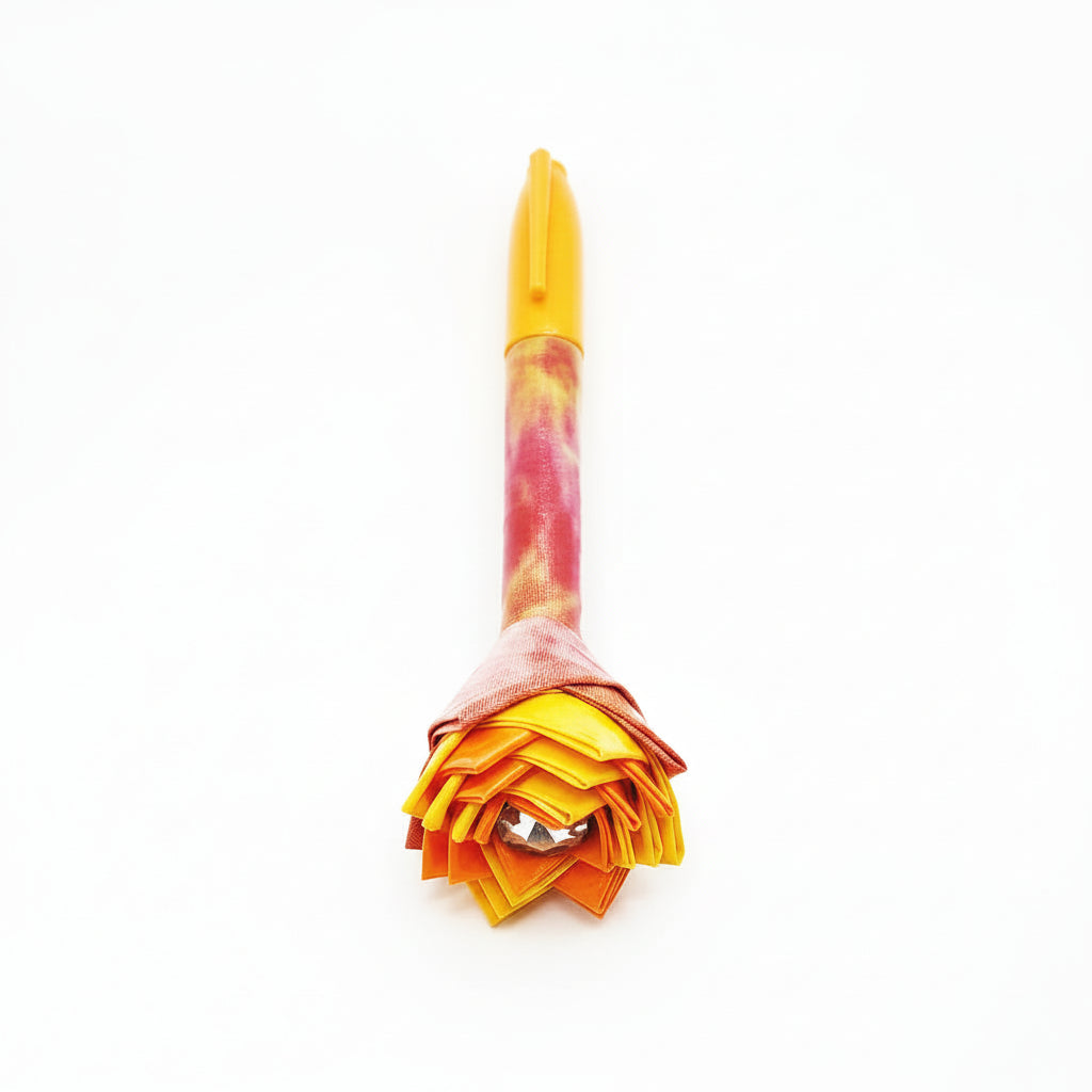 Tie-Dye Duct Tape Flower Permanent Marker w/Orange Ink