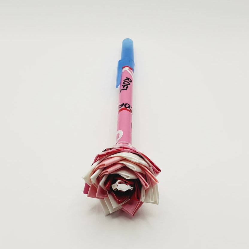 Text Tape Design Duct Tape Flower Pen