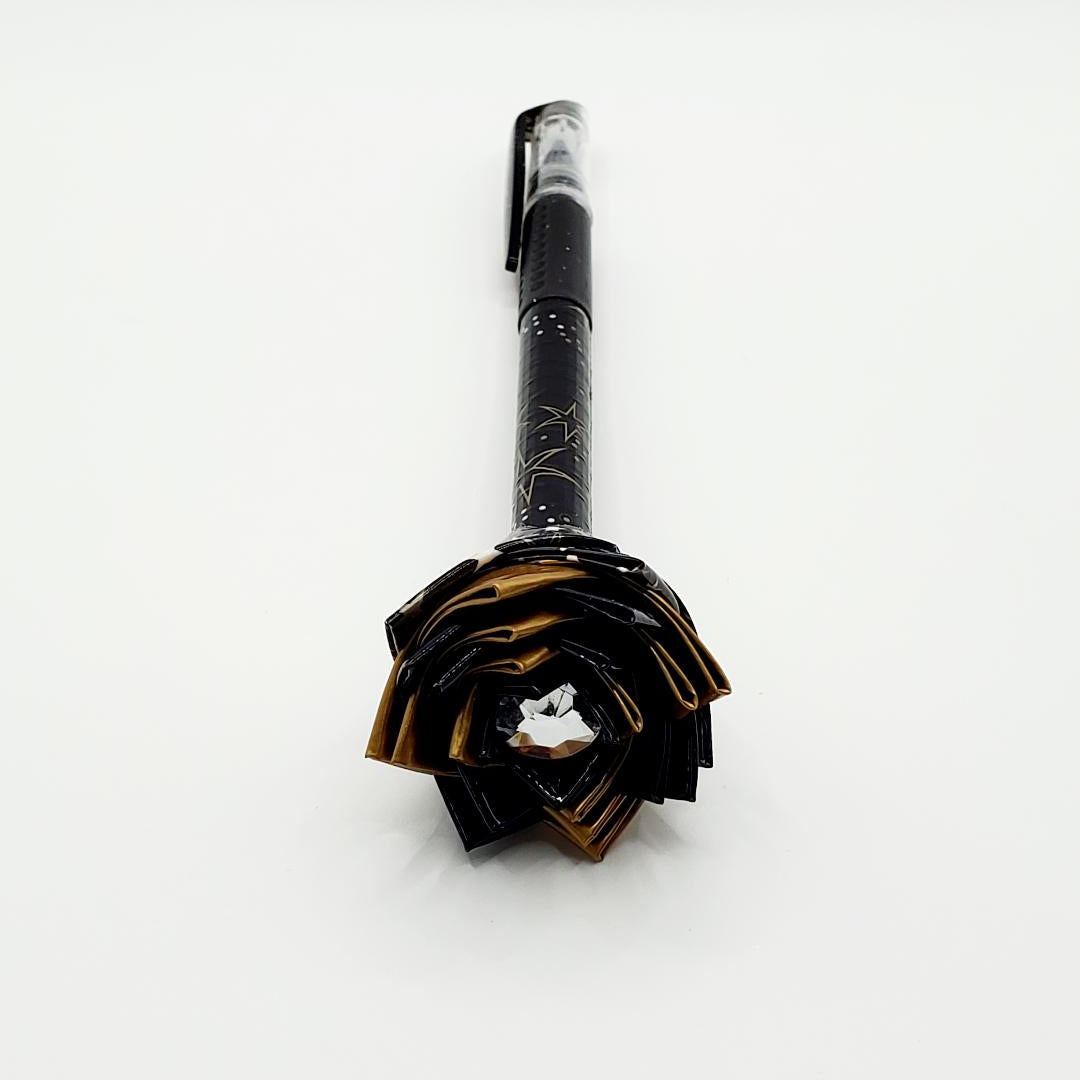 Duct Tape Flower Glitter Gel Pen w/Black and Gold Galaxy Black Ink