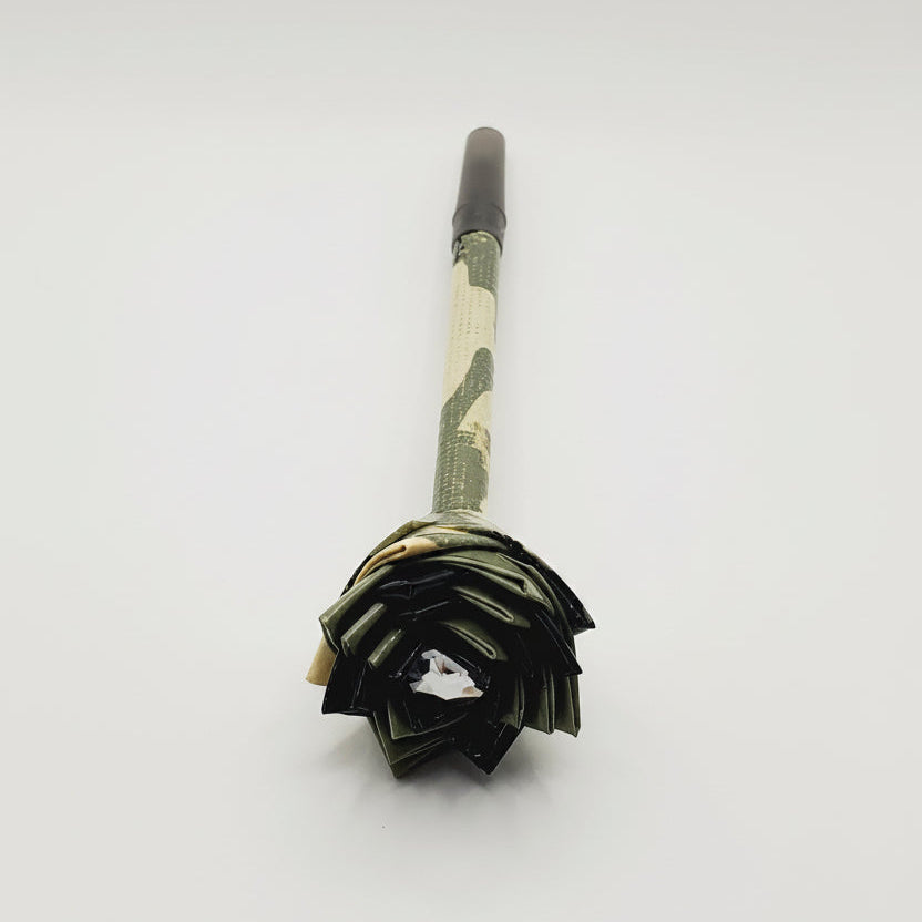 Camp Print Duct Tape Flower Pen