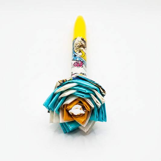 Bell Print Duct Tape Flower Permanent Marker w/Yellow Ink