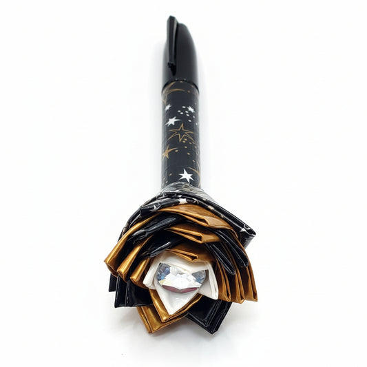 Metallic Gold Stars Duck Tape Flower Permanent Marker w/Black Ink