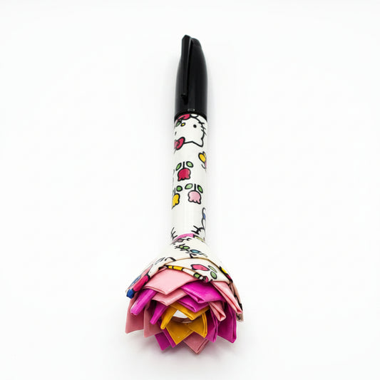 H Kitty Duct Tape Flower Permanent Marker w/Black Ink