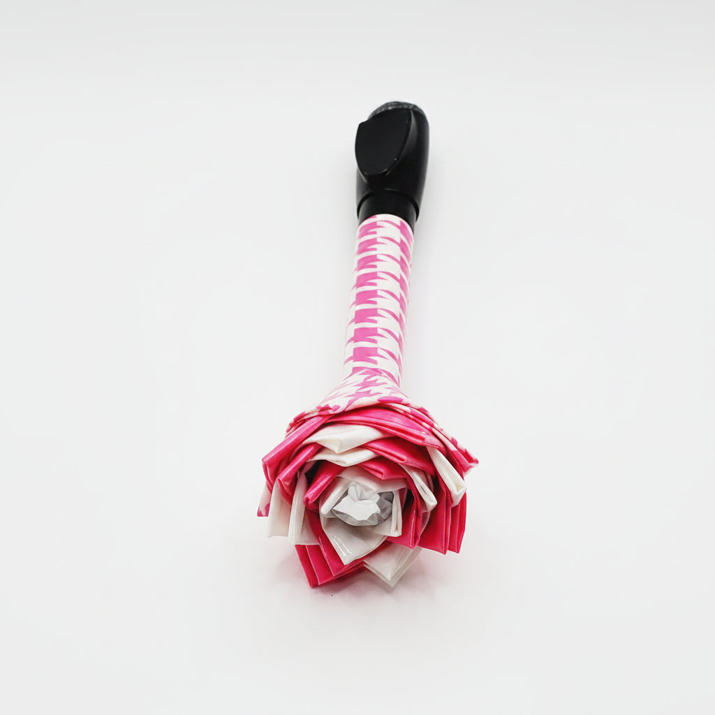 Pink & White Houndstooth Magnetic Dry Erase Marker