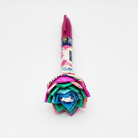 Inspirational Duct Tape Flower Permanent Marker w/Fuchsia Ink