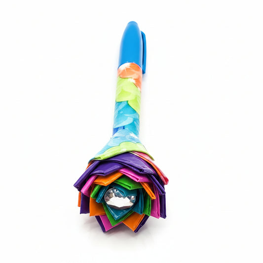 Rainbow Scales Duct Tape Flower Permanent Marker w/Blue Ink