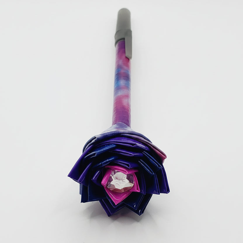 Totally Tie-Dye Duct Tape Flower Pen