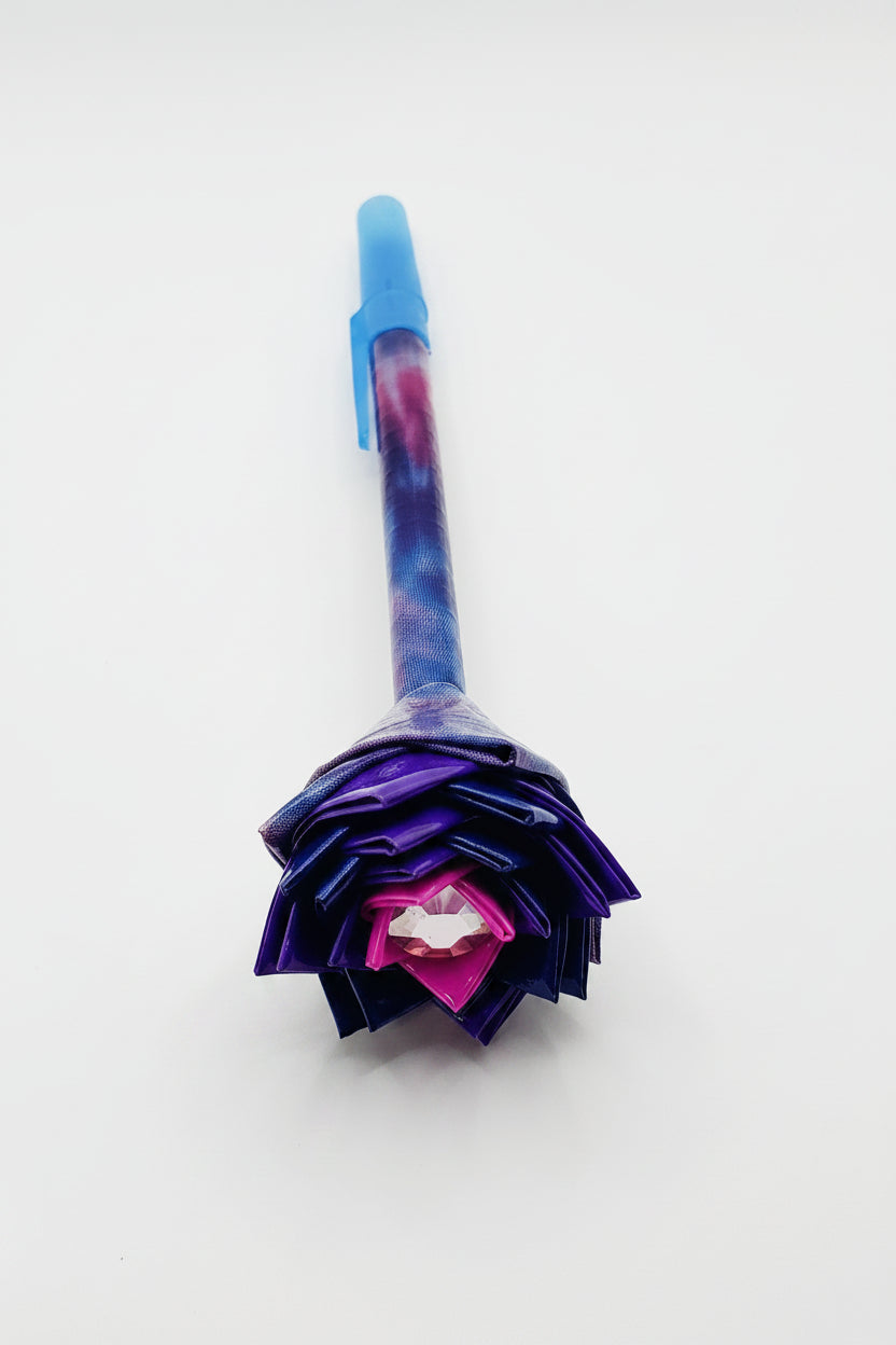 Totally Tie-Dye Duct Tape Flower Pen