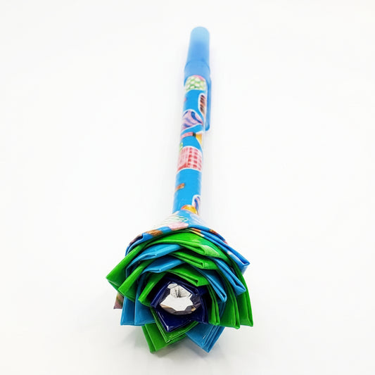 Duct Tape Flower Pen w/Pickle Ball Pattern