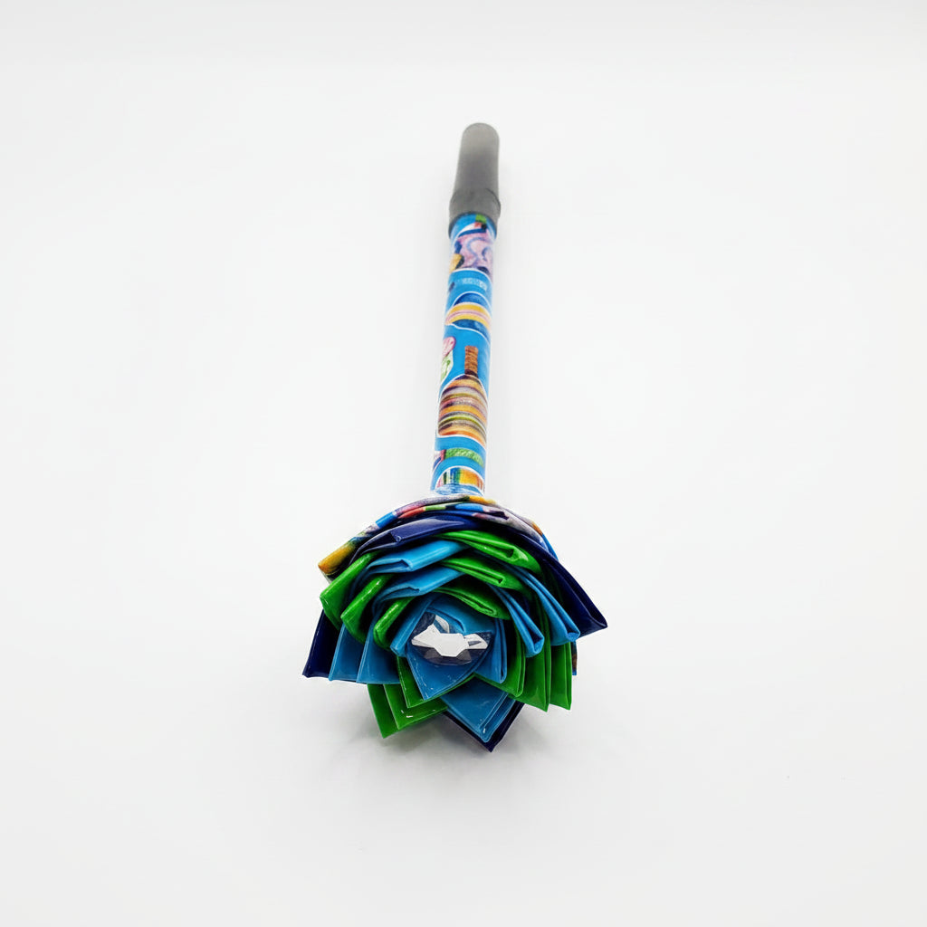 Duct Tape Flower Pen w/Pickle Ball Pattern