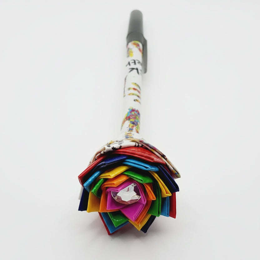 Stick Together Duct Tape Flower Pen