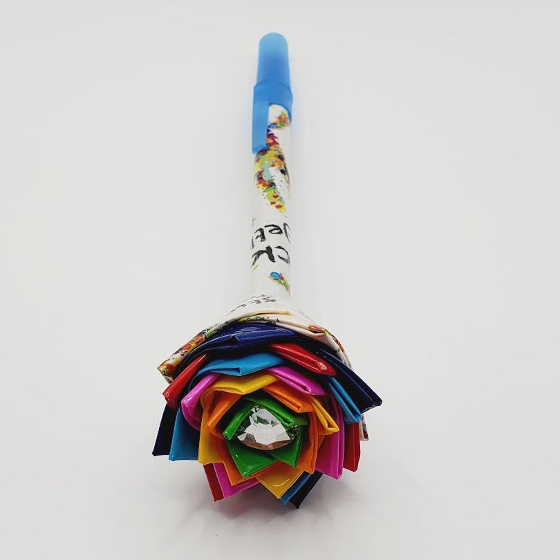 Stick Together Duct Tape Flower Pen