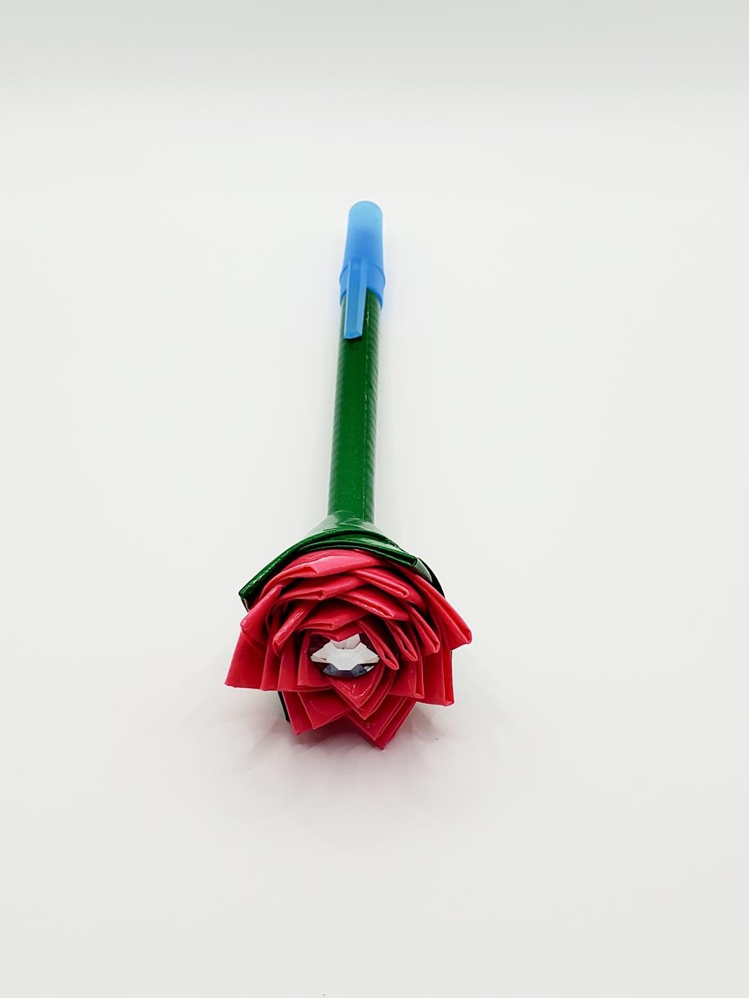 Single Duct Tape Flower Pens (Bic Pens) Medium Point