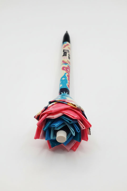 Duct Tape Flower Mechanical Pencil w/Inspirational Print