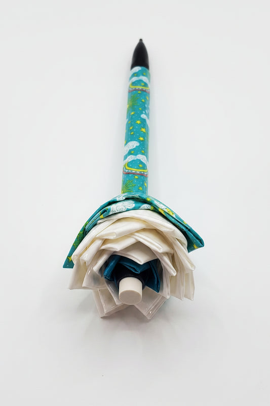 Duct Tape Flower Mechanical Pencil w/Rainbows & Cloud Print
