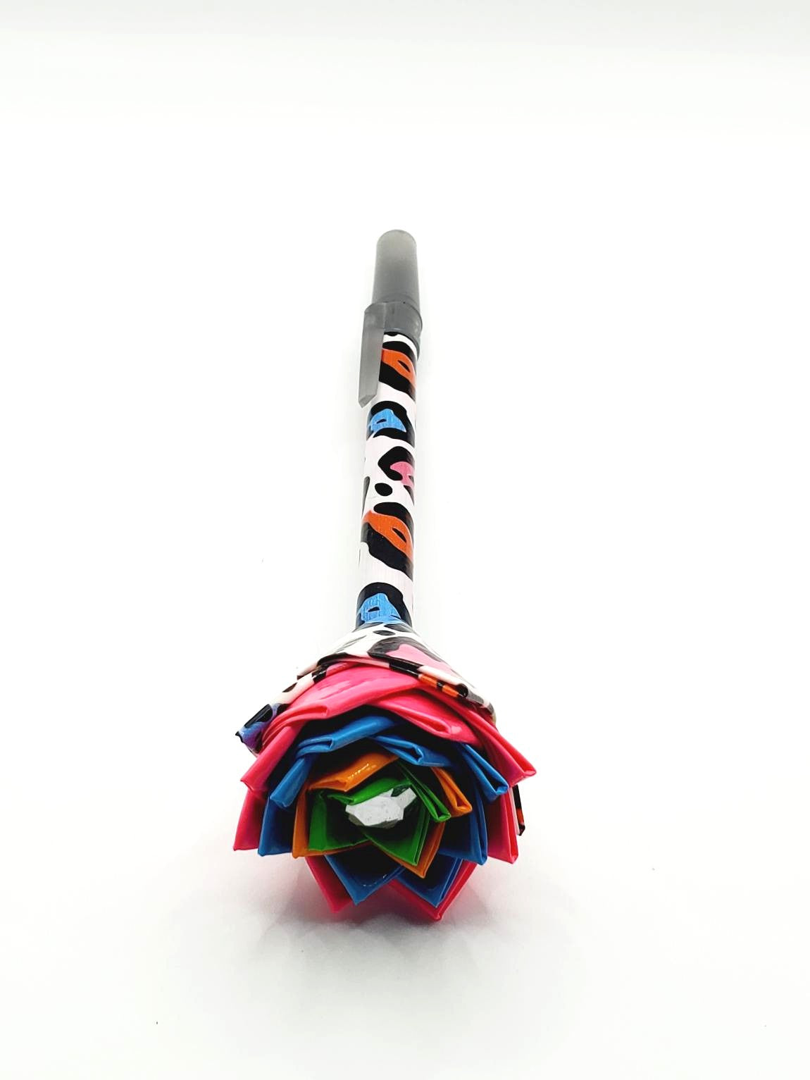 Single Duct Tape Flower Pens (Bic Pens) Medium Point