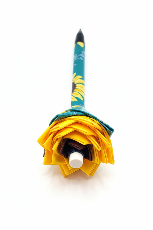 Duct Tape Flower Mechanical Pencil w/Sunflower Print