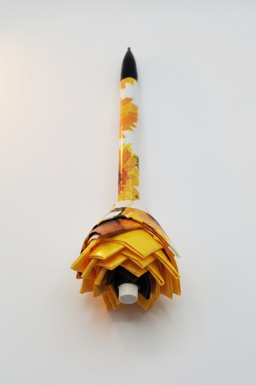 Duct Tape Flower Mechanical Pencil w/White Sunflower