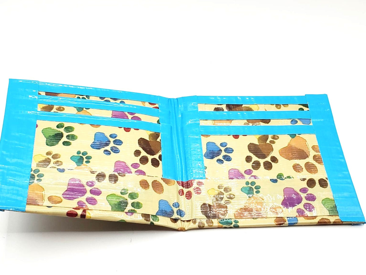 Paw Print Duct Tape Wallet