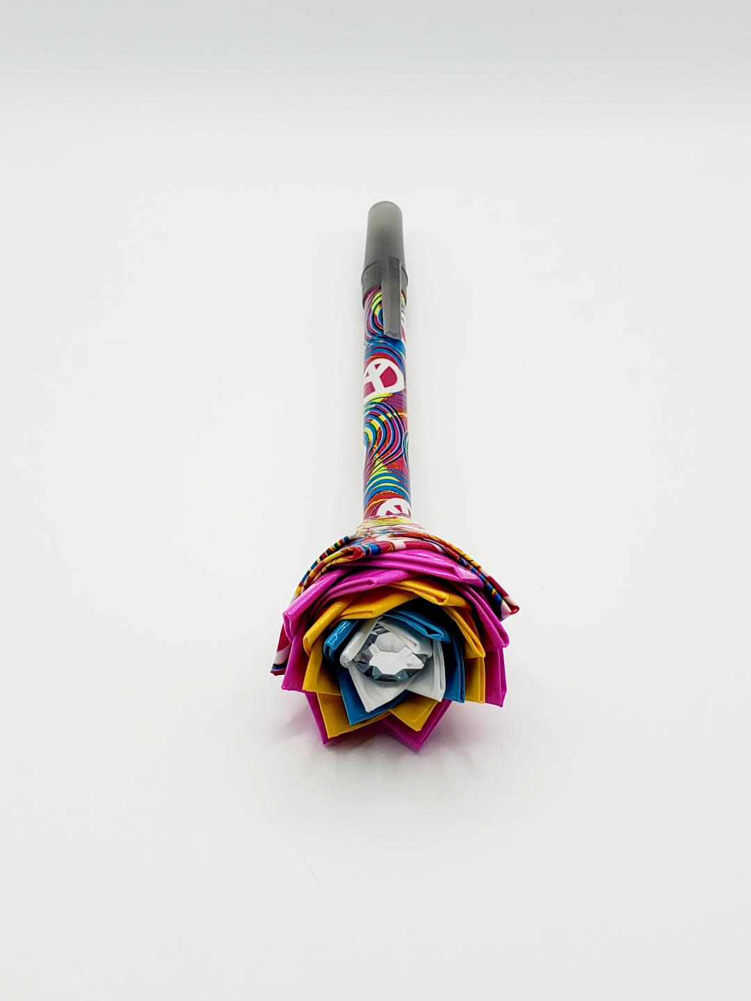 Single Duct Tape Flower Pens (Bic Pens) Medium Point