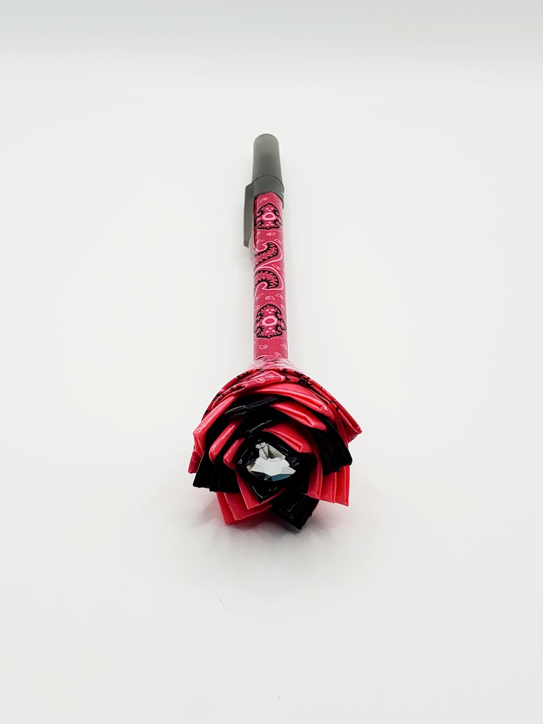 Single Duct Tape Flower Pens (Bic Pens) Medium Point