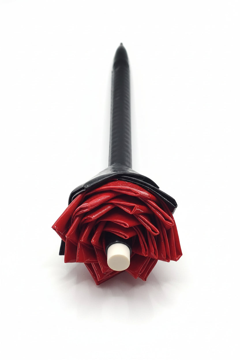 Duct Tape Flower Mechanical Pencil w/Black Stem, Red Flower