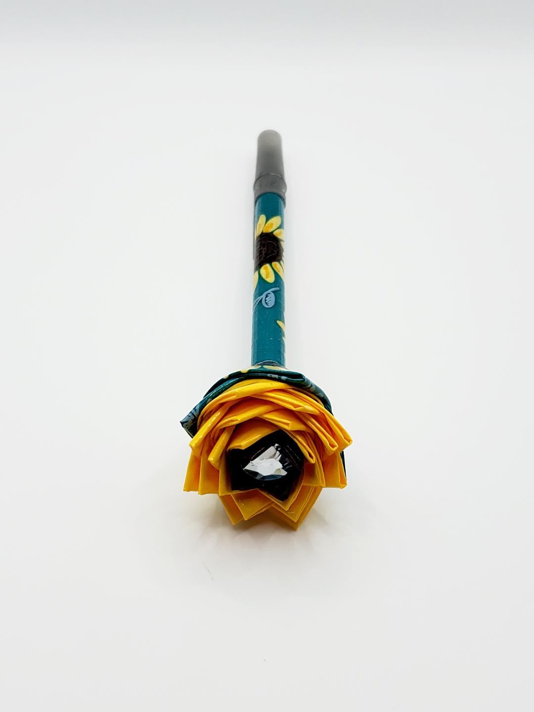 Single Duct Tape Flower Pens (Bic Pens) Medium Point