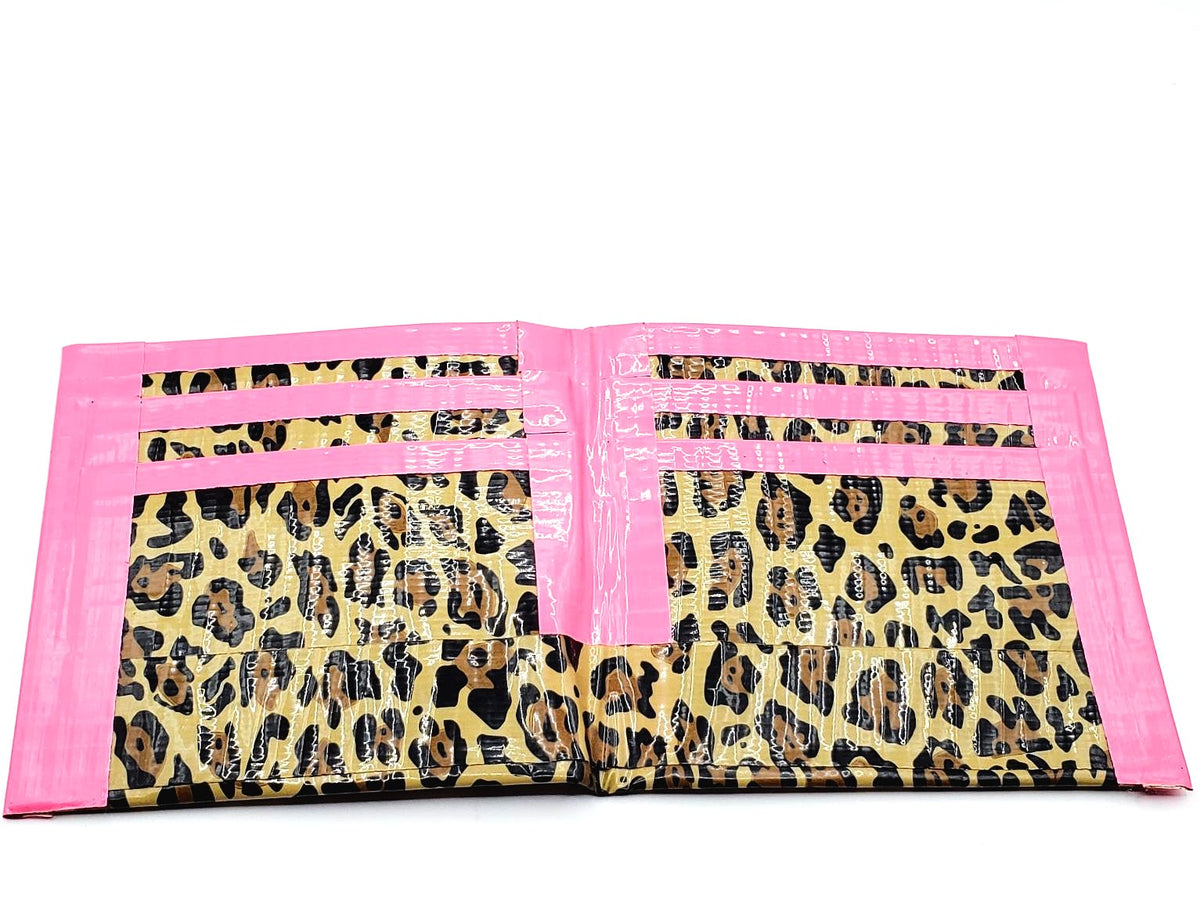 Cheetah w/Pink Trim Duct Tape Wallet
