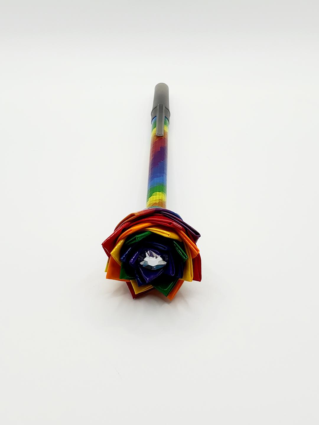 Single Duct Tape Flower Pens (Bic Pens) Medium Point