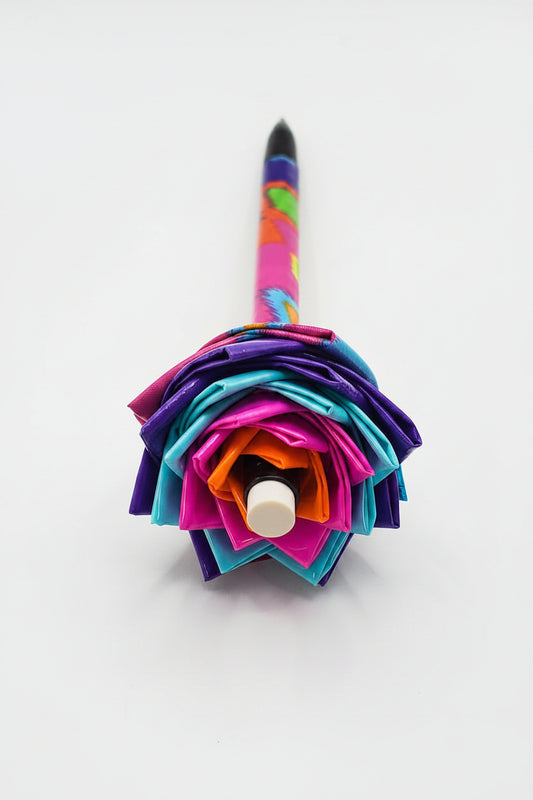 Duct Tape Flower Mechanical Pencil w/Multi-Color Print