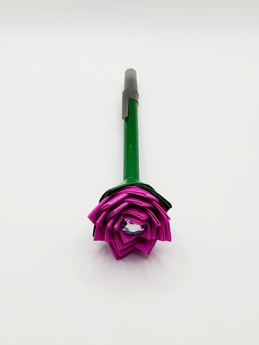 Single Duct Tape Flower Pens (Bic Pens) Medium Point
