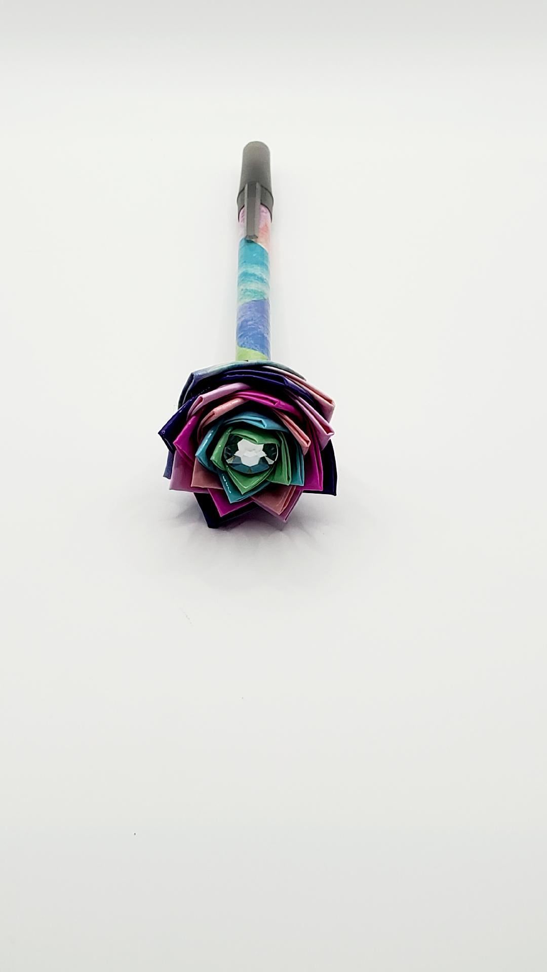 Single Duct Tape Flower Pens (Bic Pens) Medium Point